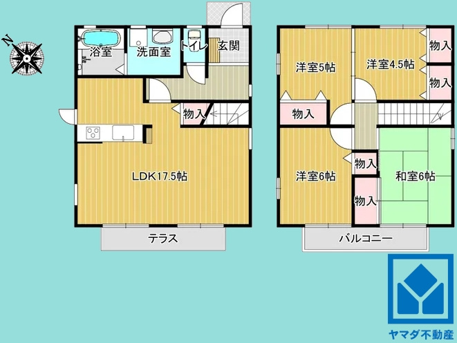 西宮市山口町上山口３丁目の間取り