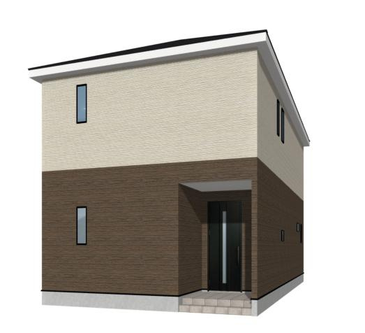 【外観パース】 | つくば市桜が丘第1　新築戸建 | 人気のオール電化住宅☆彡