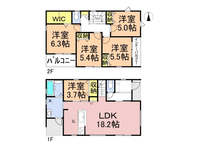 リーブルガーデン　羽島郡岐南町平島第1　全4区画分譲の間取り|■4号棟　■ヤマダ不動産　株式会社リライフ　
■夢のマイホーム購入をフルサポートします！