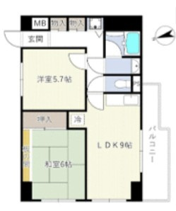 ローズマンション白糸台第3の間取り