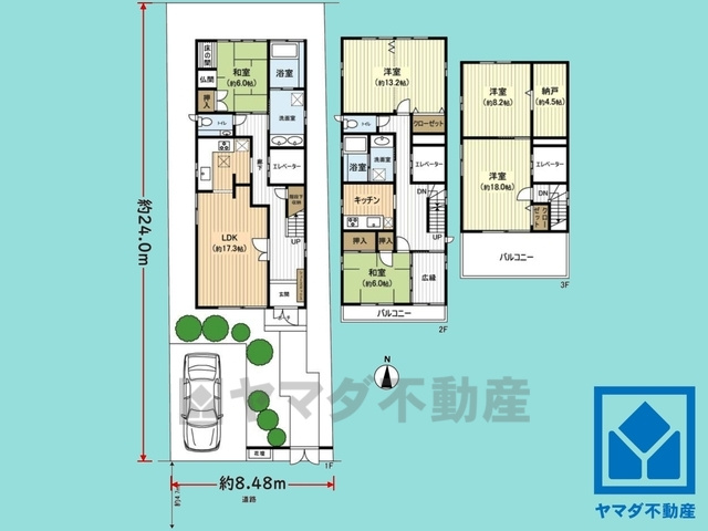 西宮市城山の間取り