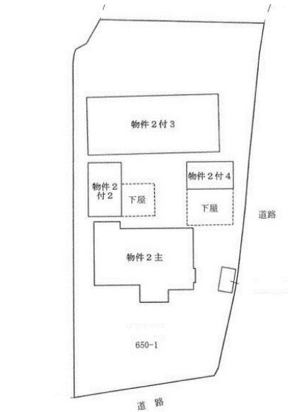 藤岡市三本木　中古850の区画図