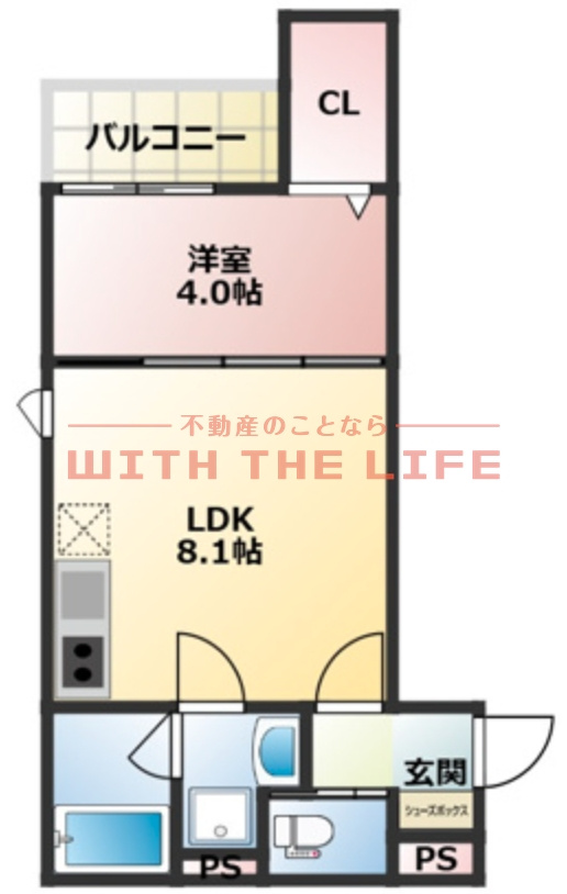 THE NOBLES 花畑【キャッシュバック対象】の間取り