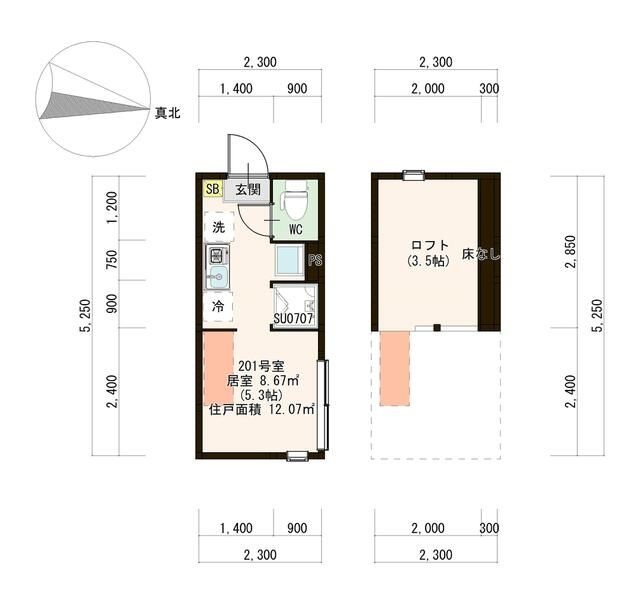 Ｓｔｕｄｉｏ２４の間取り