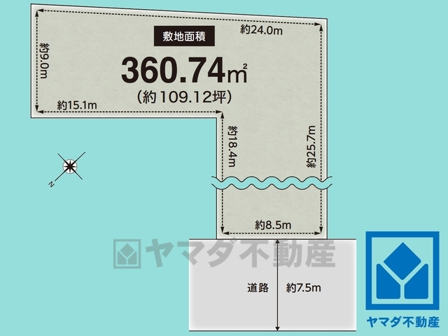 西宮市苦楽園二番町の土地図