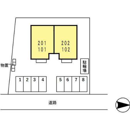 メロディーの区画図