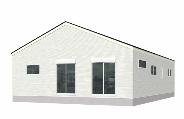 朝倉市甘木の新築一戸建の外観パース|完成予想図