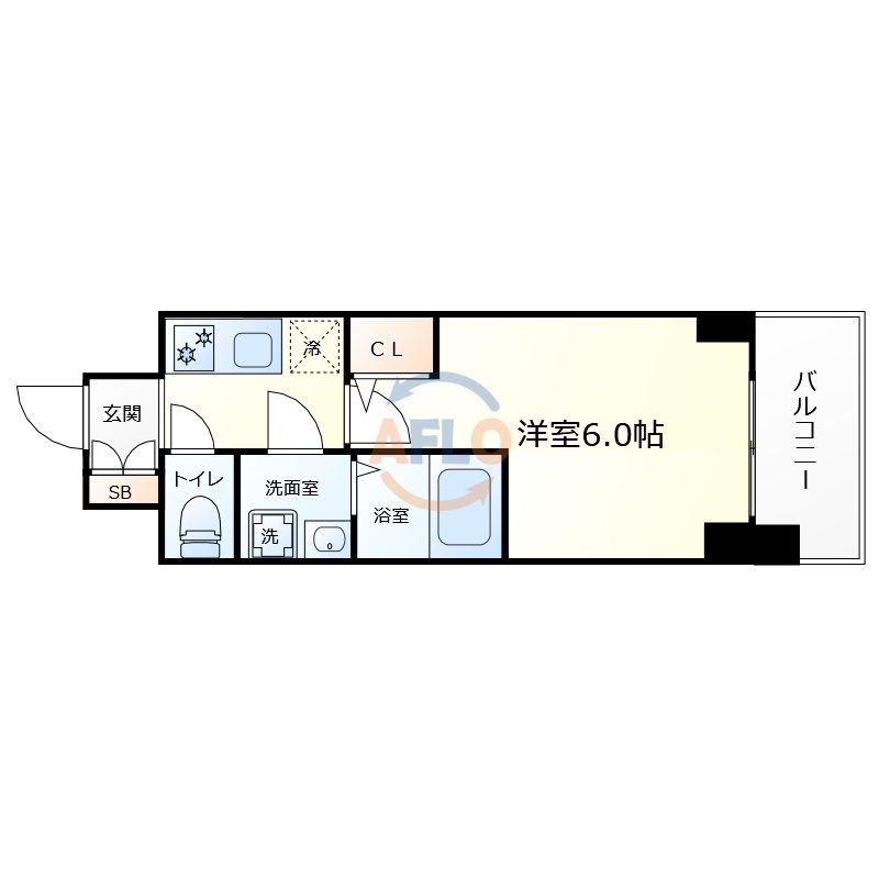 ARCOBALENO OSAKA FUSEの間取り|S-RESIDENCE布施aventra　間取り