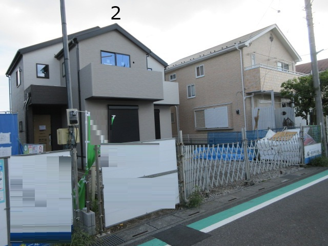 【仲介手数料無料】新築戸建　熊谷市拾六間1035-3（全2棟）の前面道路含む現地写真