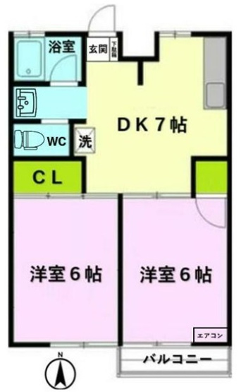 【間取り】 | ドエルホーキA棟