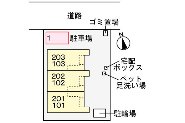 ファイオレフト　ノースの区画図
