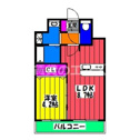 【間取り】 | カルム空港南の間取り