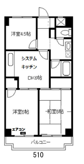 シャトーサンハイムの間取り