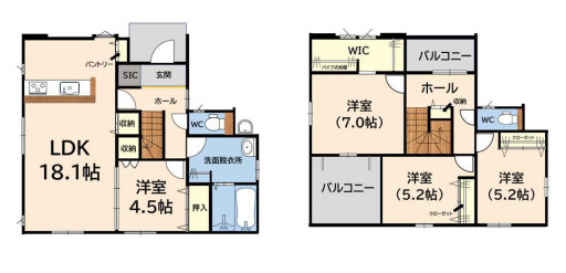 【間取り】 | 春日市弥生4丁目2期　1号棟（全1棟）【仲介手数料無料・0円】 | 平日、土日祝日もお好きな日時にご見学可能です。お気軽にお問合せ下さい。