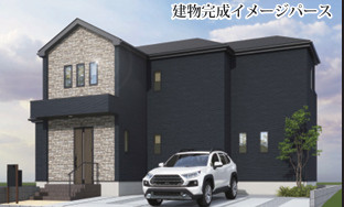 茅ヶ崎市矢畑　新築戸建　の外観パース|イメージパスですので実際のものと多少異なります
