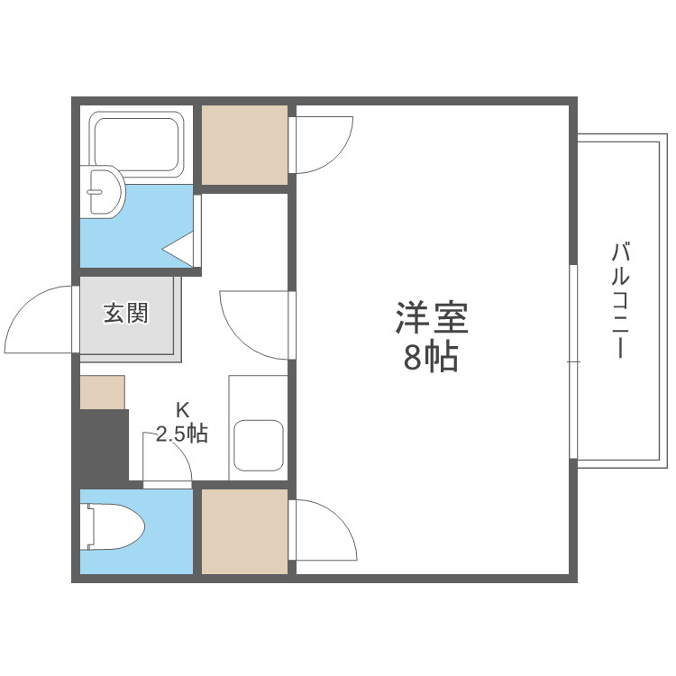 サリイ二日市の間取り|別号数タイプ