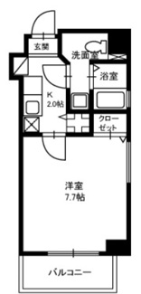 【間取り】 | ライツェント築地 | 間取りです。