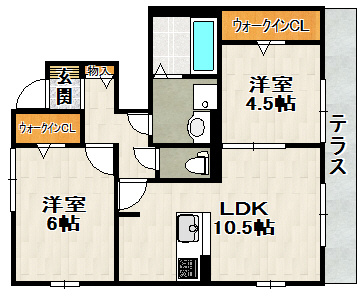 リビオン中野北Ⅱの間取り