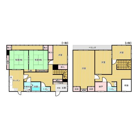 茂原市高師　中古戸建の間取り