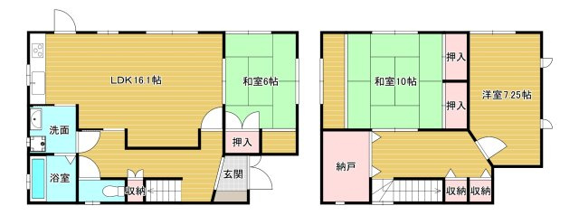 深阪4丁貸家の間取り