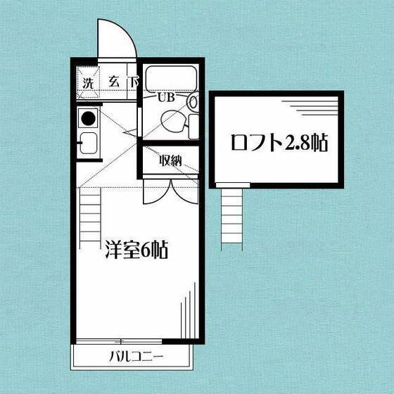 日野市東豊田４丁目のアパートの間取り