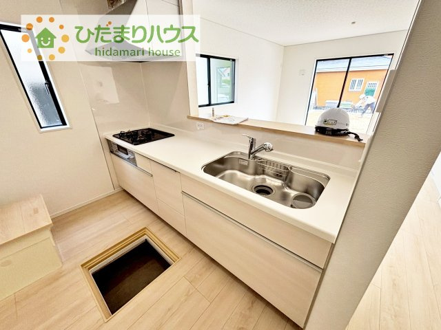 【キッチン】 | 龍ケ崎市緑町第4　新築戸建 | 料理をしながらでも、ご家族との会話を楽しめる対面式キッチン♪