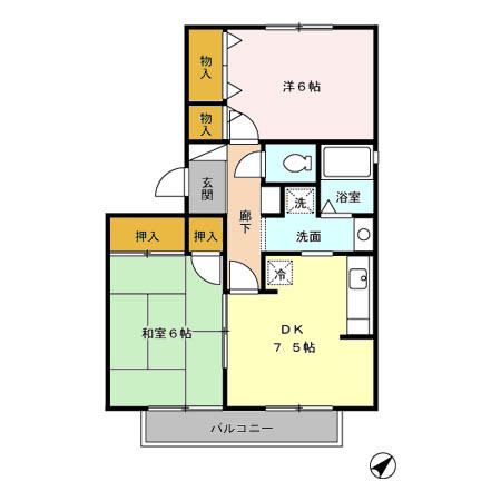 【間取り】 | エーデルハイム　ＤＥＦ