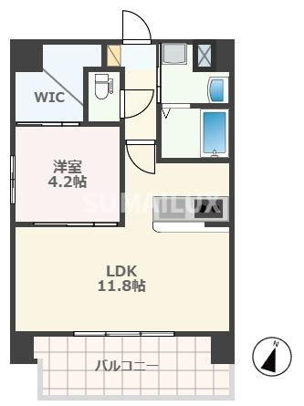 熊本市中央区水前寺３丁目の賃貸マンションの間取り
