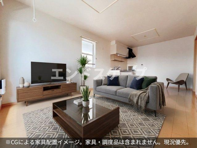 フラン　カーサⅡの居間・リビング|高崎、前橋のお部屋探しはエンドスケープまで！お客様の理想お聞かせ下さい♪