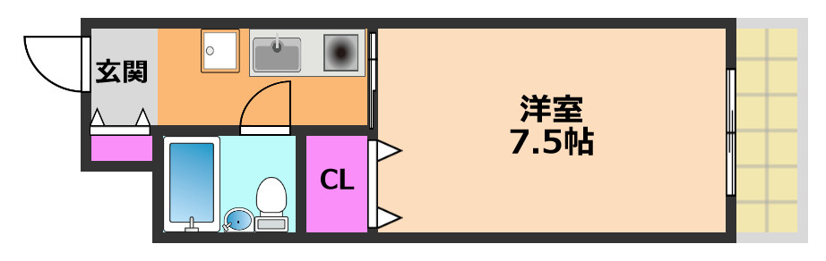 高槻市沢良木町の賃貸マンションの間取り