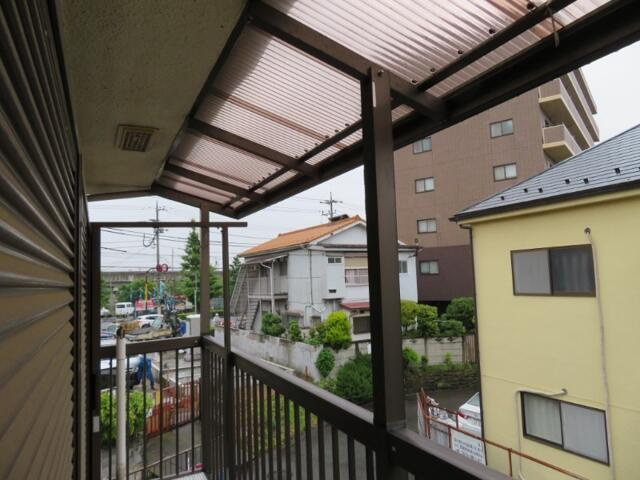 稲城市東長沼のアパートの展望