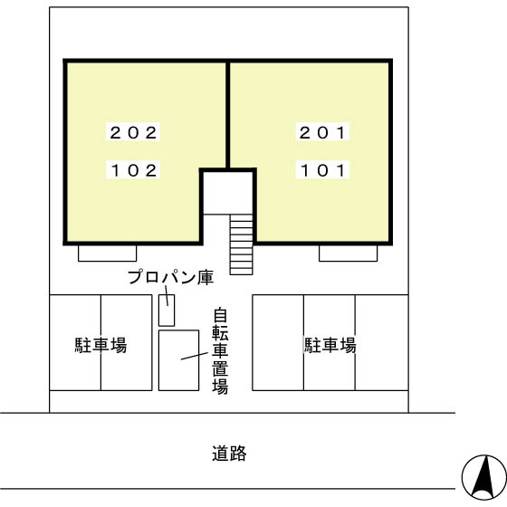 フロイデの区画図