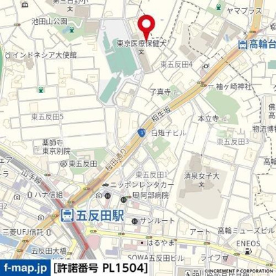 【地図】 | マイキャッスル高輪台