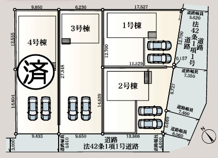 【区画図】 | CRADLE GARDEN寄居町用土第4　新築住宅