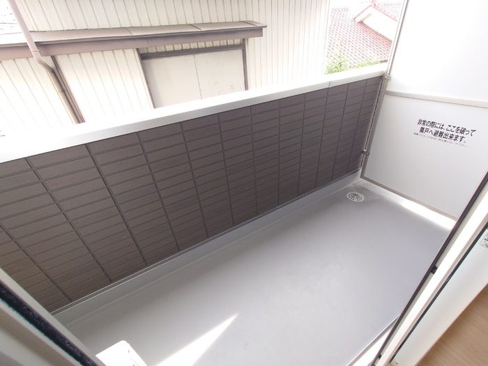 トレンタ氷室のバルコニー