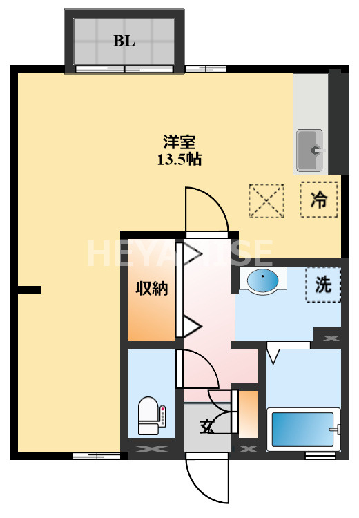 セジュールナガイⅡの間取り