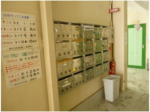 高槻市富田町３丁目の賃貸マンションのエントランス