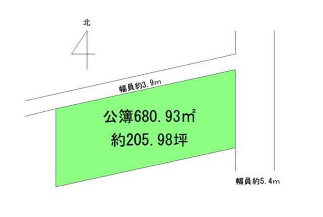知多郡武豊町字青木ケ丘２丁目　売り土地の区画図
