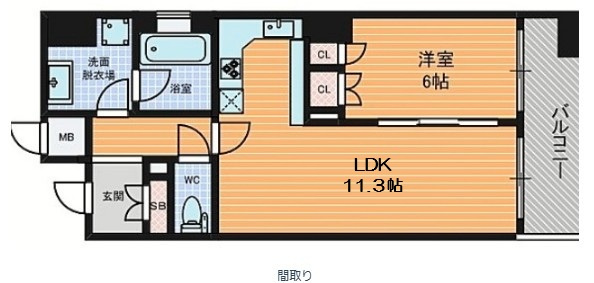 【間取り】 | リーガル四ツ橋立売堀Ⅱ