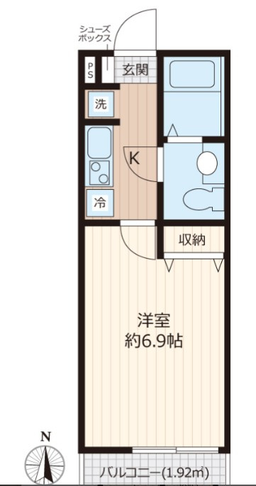 vinosity勝田台の間取り