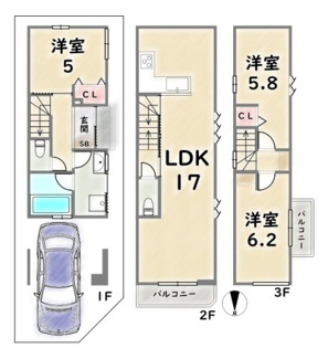 【間取り】 | 中京区壬生森町