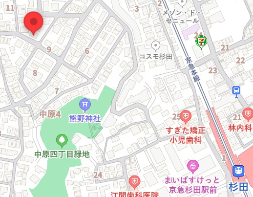 仮称　中原4丁目メゾンの地図