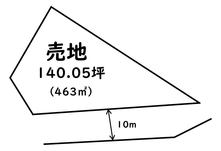富士川町小林　売地の土地図