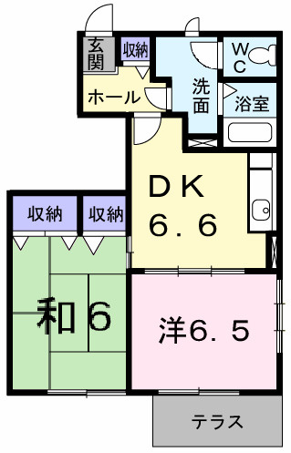 ヴィラ緑ヶ丘の間取り|間取図