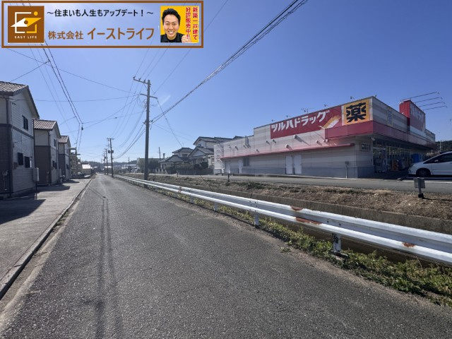 【新築戸建】　いわき市小名浜下神白第3の前面道路含む現地写真|西側4ｍ公道①