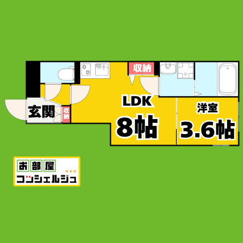 リーデンス名古屋駅西の間取り