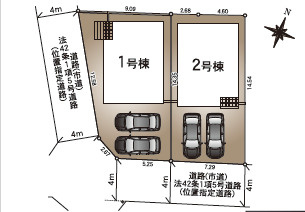 クレイドルガーデン熊本市北区楡木第７の区画図