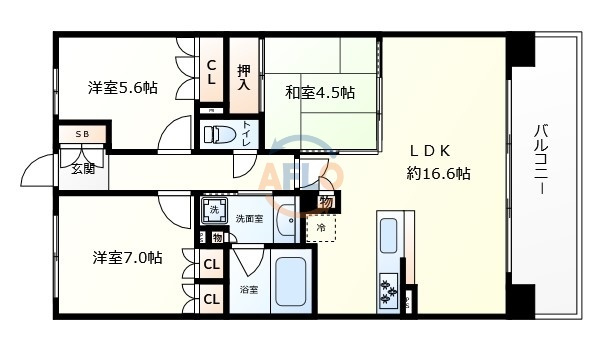 ファインクオーターシティ　大淀小学校区の間取り|ファインクオーターシティ　間取り