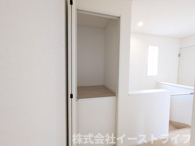 【新築戸建】　いわき小名浜花畑町第4の収納|1号棟写真　各居室に収納が付いた収納豊富な物件です。