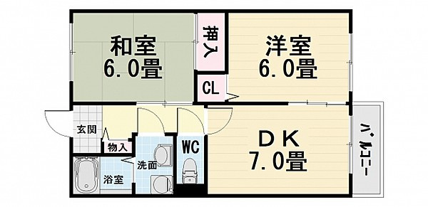 シャンテⅠの間取り